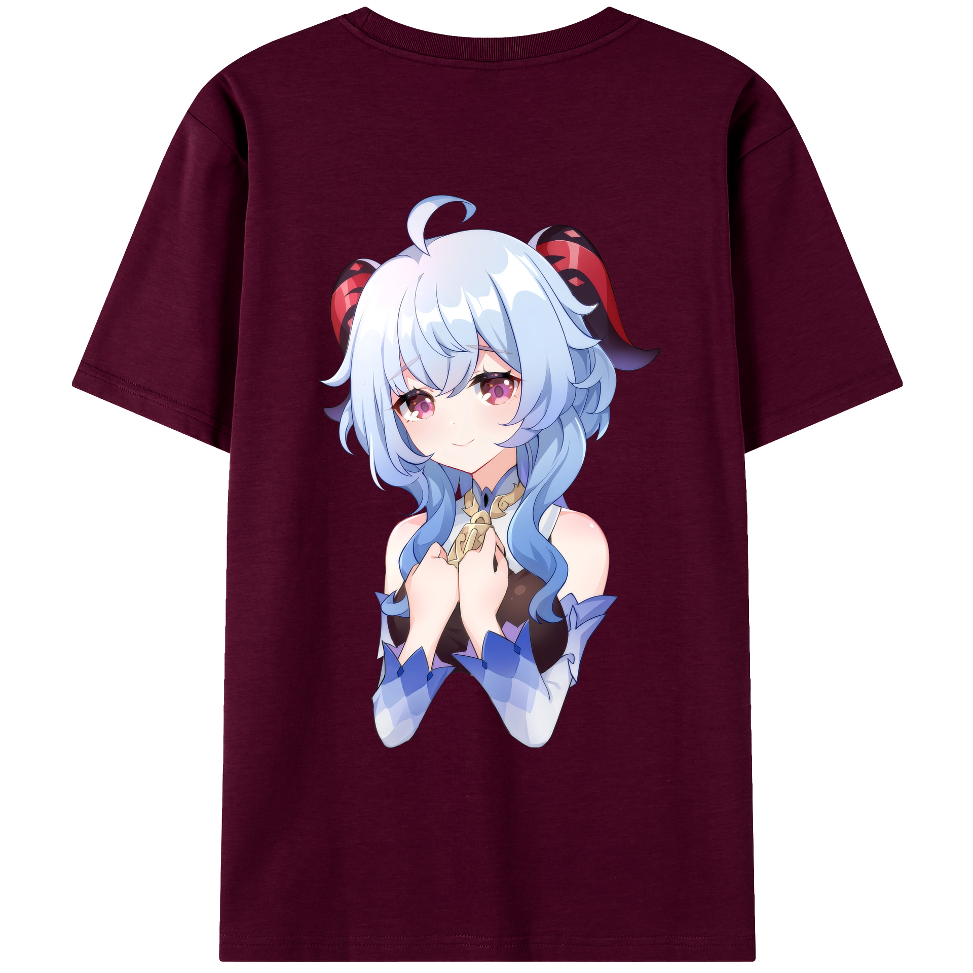 げんし神 甘雨 かんう genshin Ganyu レディース半袖Tシャツ(バックプリント)